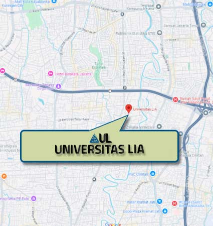 Lokasi dan Peta (Google Map) Universitas LIA Employee Lecture Program P2k Nomor